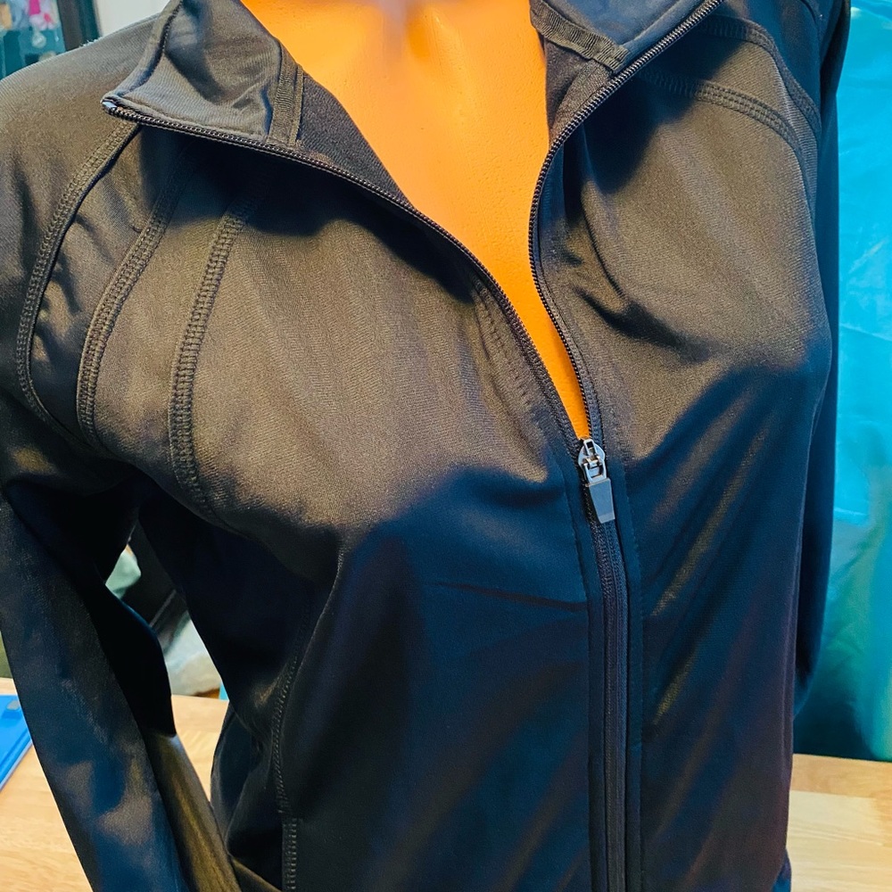 Womens Sport Tek Black Track Jacket